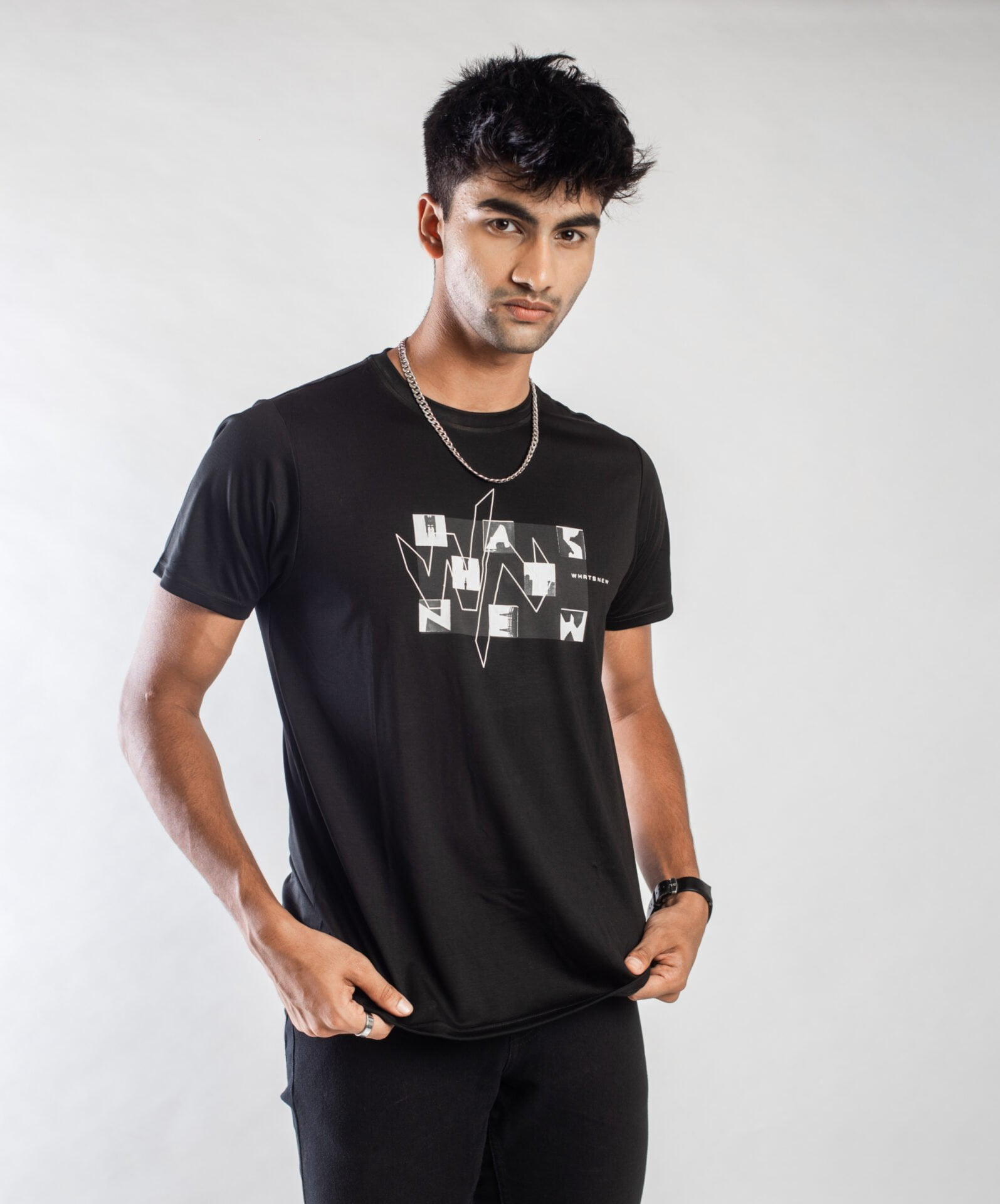 Exclusive Light And Shadow Graphic T-shirt For Men - MD005